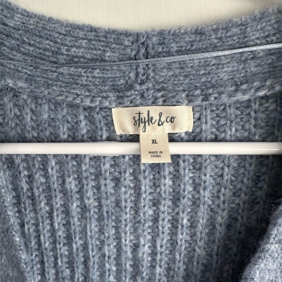 Style & Co. Light Gray Knit Sweater - Picture 2 of 5